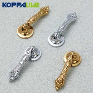 6321 Vintage Pendant Pull Handle Brass Cabinet Knob